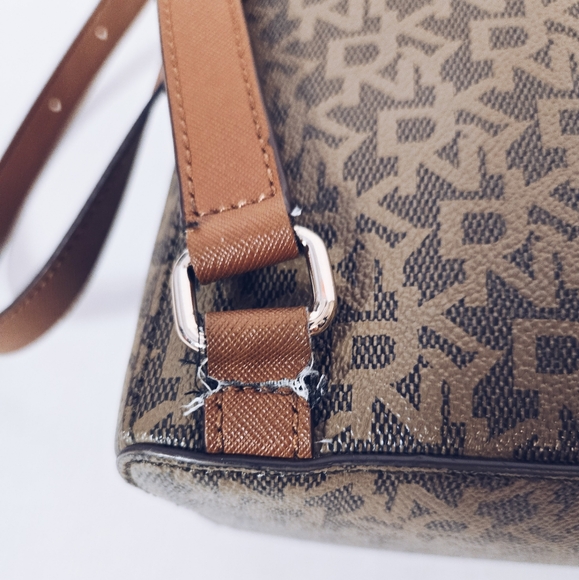 DKNY Logo Faux Leather Backpack - Picture 8 of 15